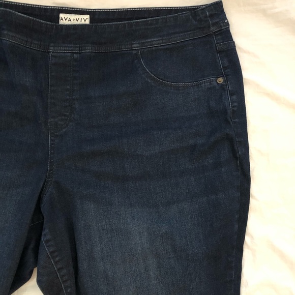 Ava Viv Jeans Target Ava Viv Size 24w Dark Blue Stretchy Jeans 